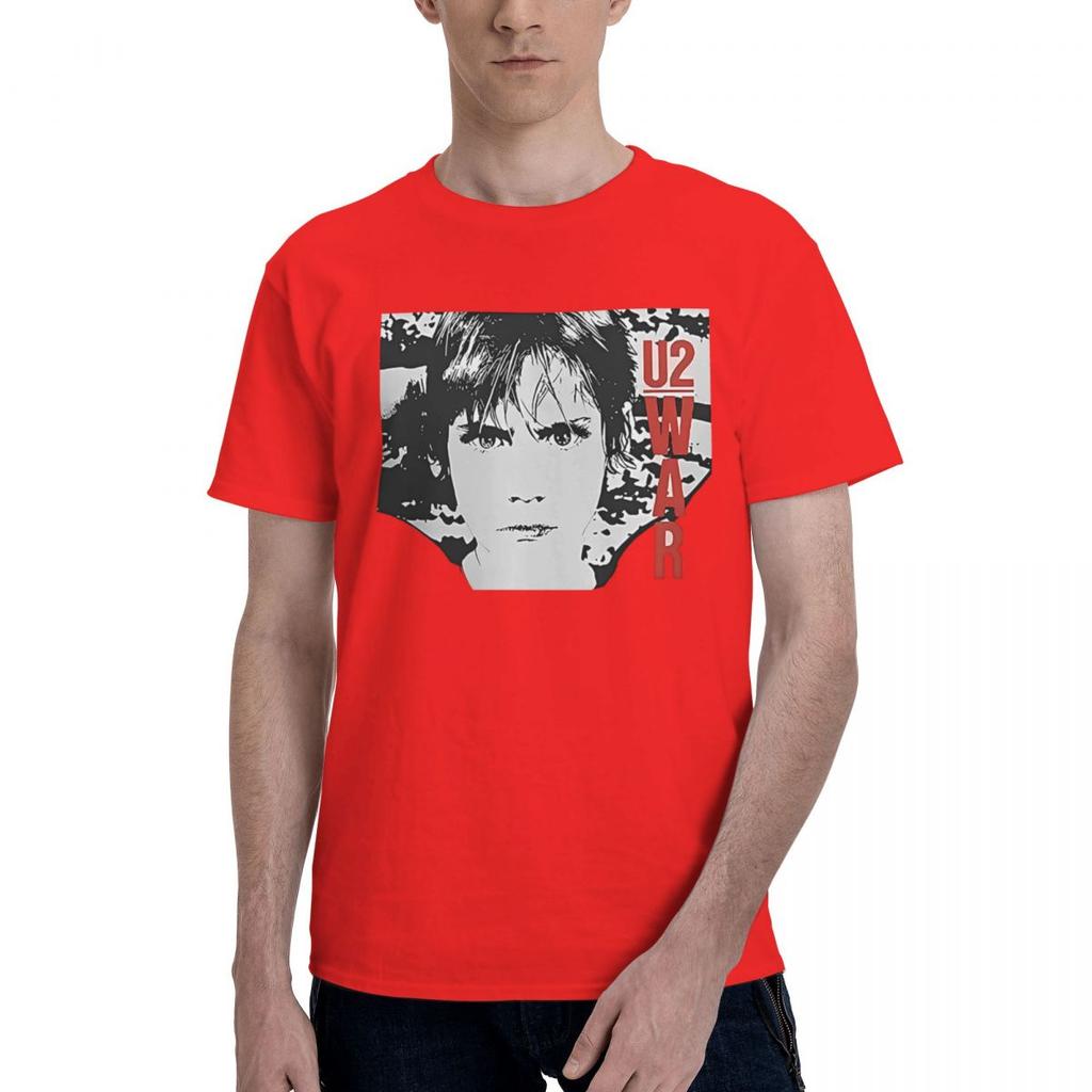 U2 Band War Man Graphic 100 Cotton Casual Breathable Confortable Anime Mens TShirts Men TShirt