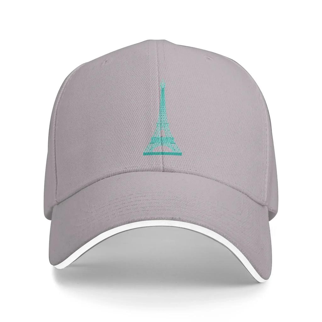 Sommer Paris Grün Eiffelturm Muster Baseballkappe Outdoor Sport Streetwear Druck Hip Hop Hüte Unisex Unisex Hochwertige Kappen