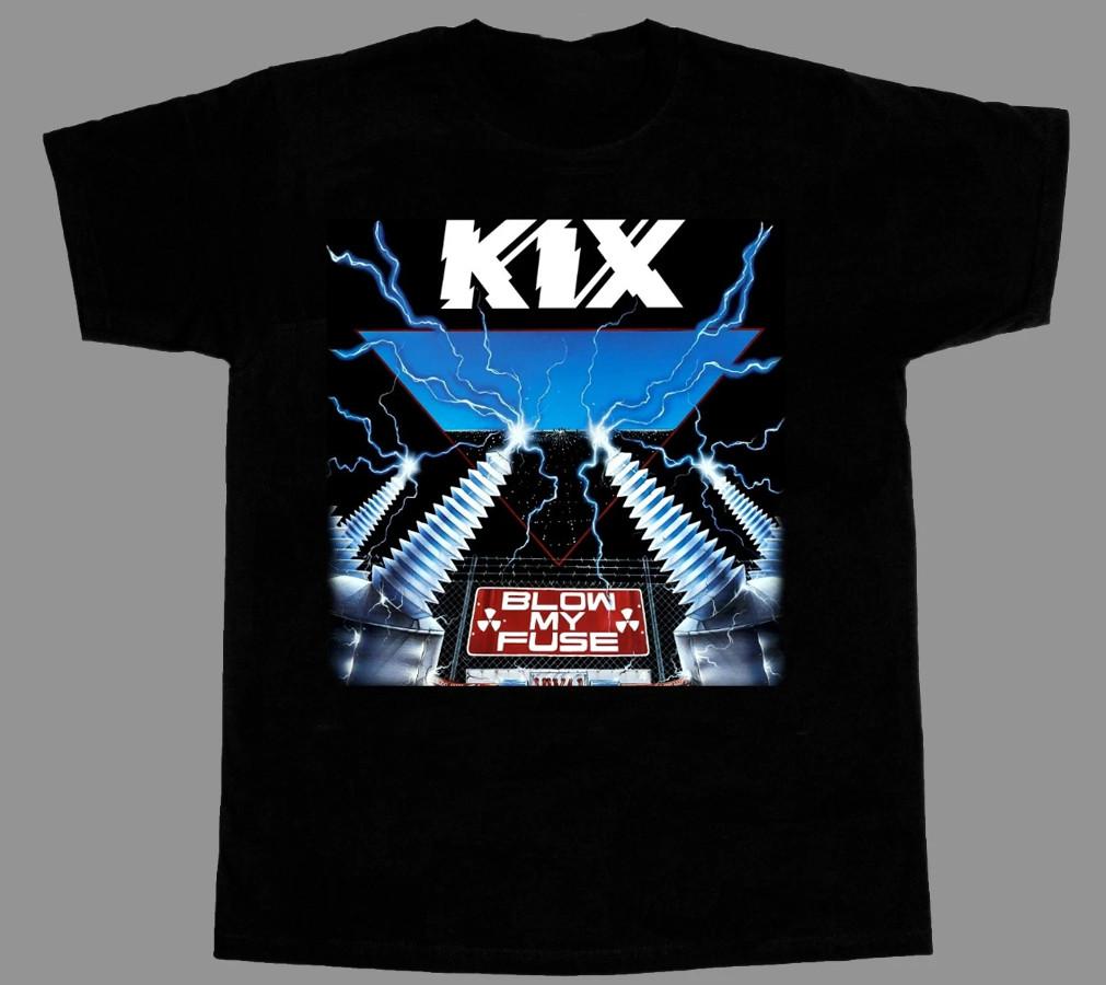 KIX BLOW MY FUSE NEW BLACK Tee Cotton Unisex Shirt EG402 XXL