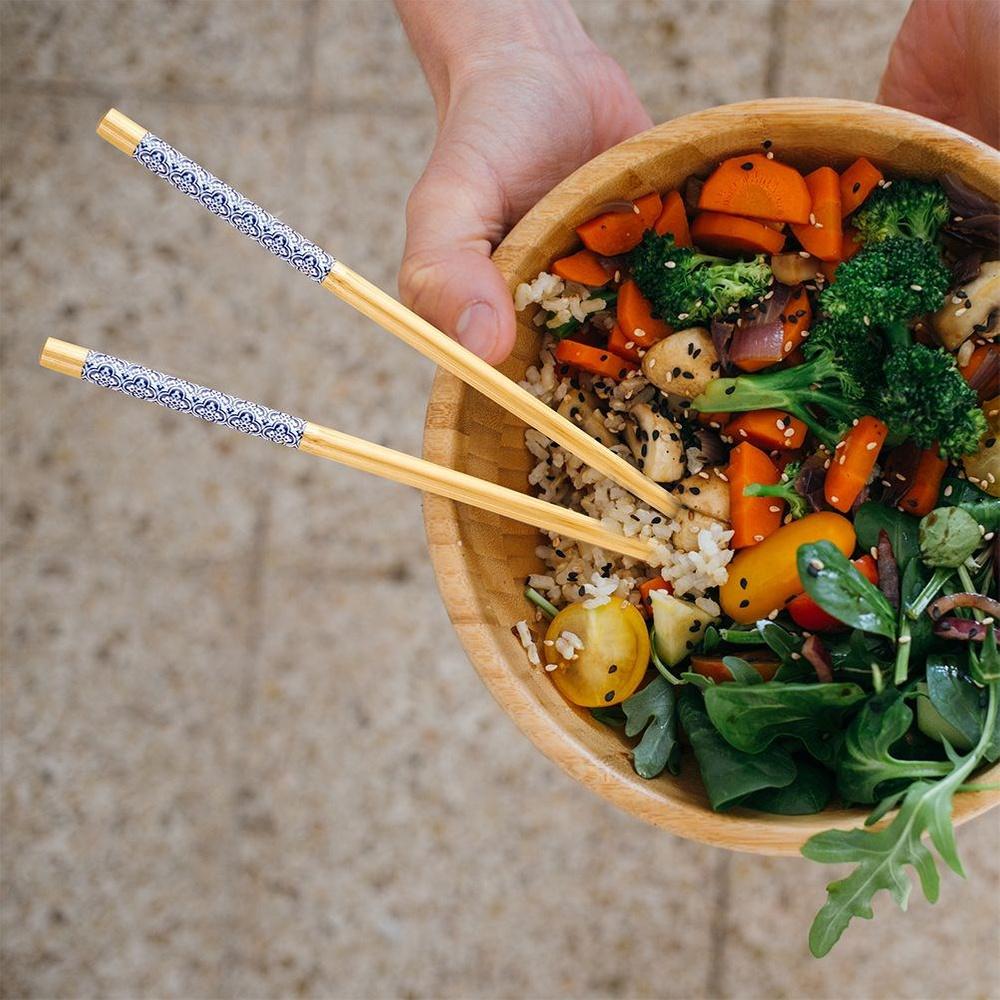 Bamboo sushi chopsticks 24 cm 8 pcs.