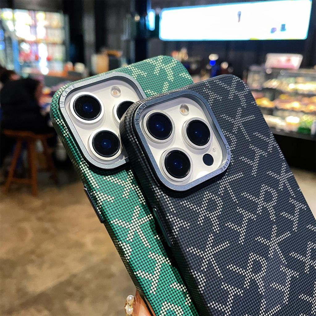 Retro Phone Case for IPhone 16 Carbon Fiber Pattern Protective Case for Apple 15 Promax Case for Huawei Mate70 Trend