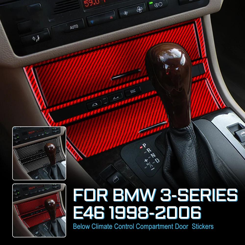 For BMW E46 1998-2006 - Real Carbon Fiber Air Conditioning Knob Trim, Premium Exact Fit Sporty Interior Enhancement