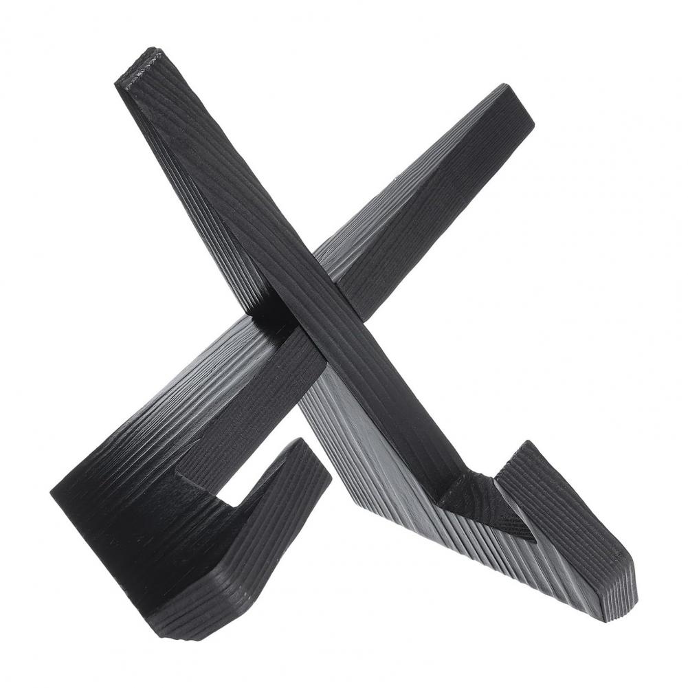 Kitchen Countertop Cookbook Shelf Recipe Stand Rustic Wooden Cookbook Stand for Recipe Display Holder High Stability for Cooking чёрный