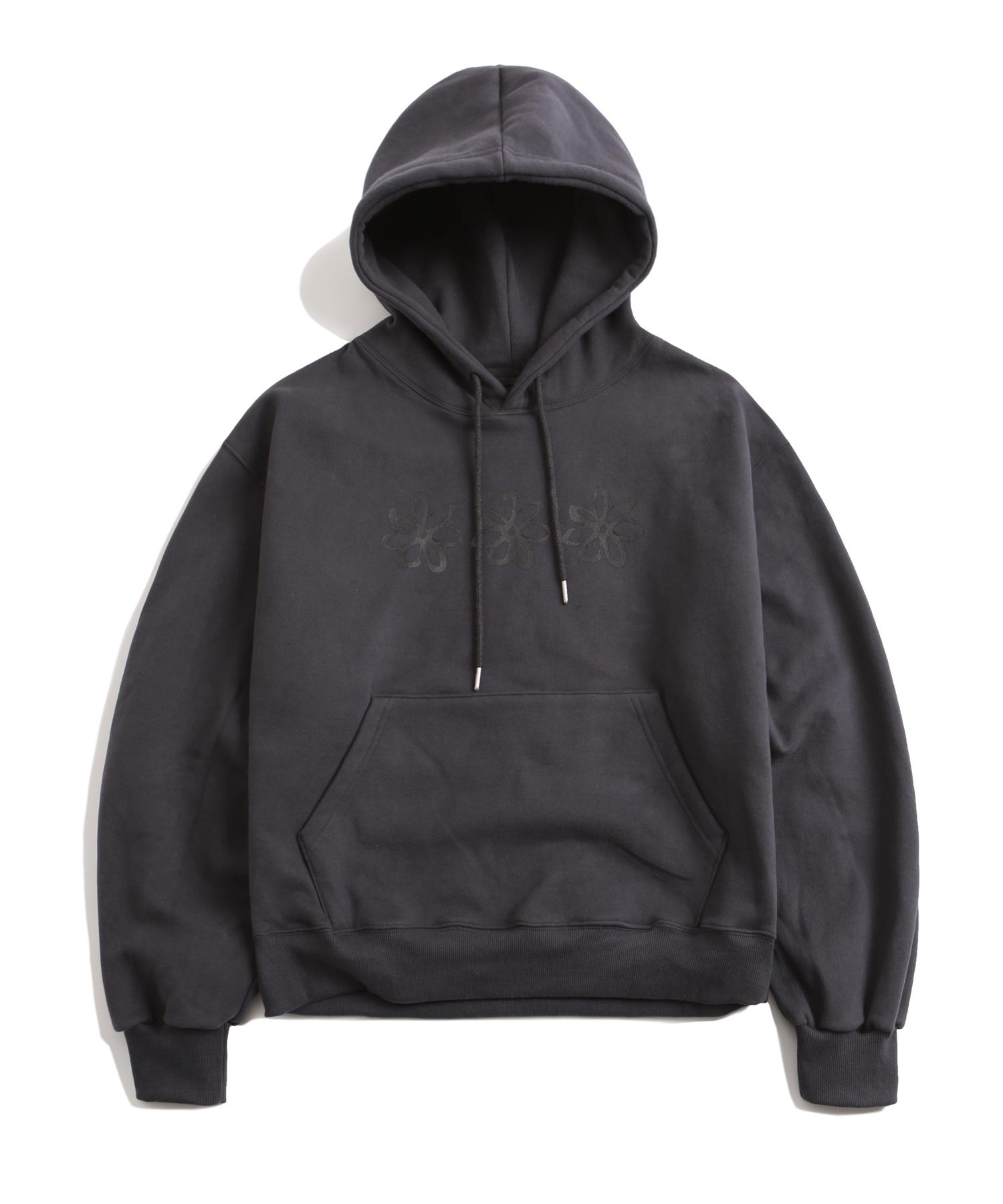 Худи с принтом «Цветок персиковой кожи» Moo - Угольный Charcoal/L (Fleece-Lined)