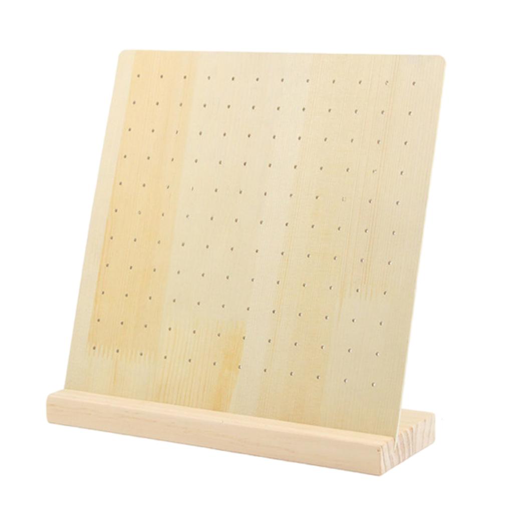 28/66 Pairs Hole Wood Jewelry Holder for Earrings Multi Tiers Ear Stud Organizer Stylish Jewelry Presentation Shelf