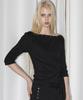 Lense Stud Tie Top Black