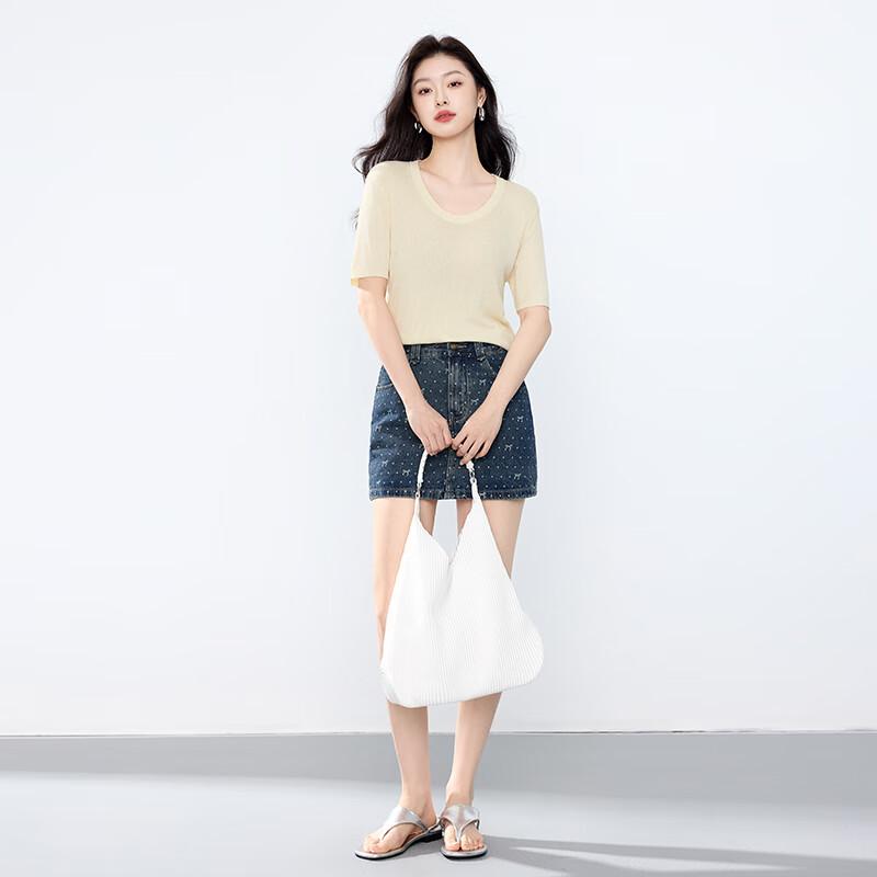 JOY SPEAKER Slim-Fit Short Sleeve Knit Tee