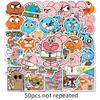 50 Children's Cartoon Animation Doodle Waterproof Scooter Laptop Decorative Stickers