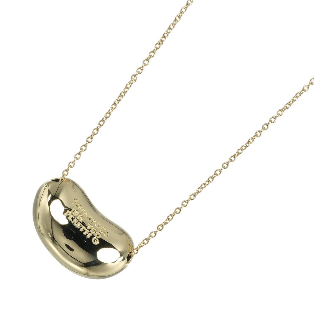 TIFFANY&Co. Bean Necklace K18 yellow gold 7.85g Women Used