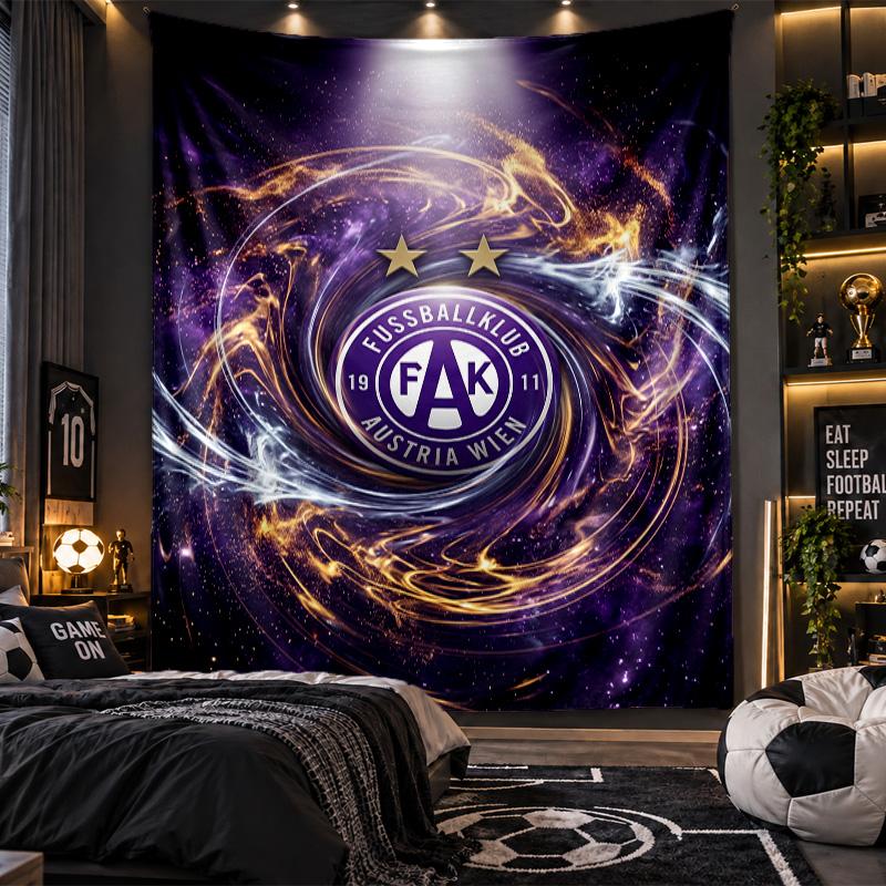Wall Hanging Tapestry Austria Wien FC Print Cloth for Living Room Bedroom Home Decor