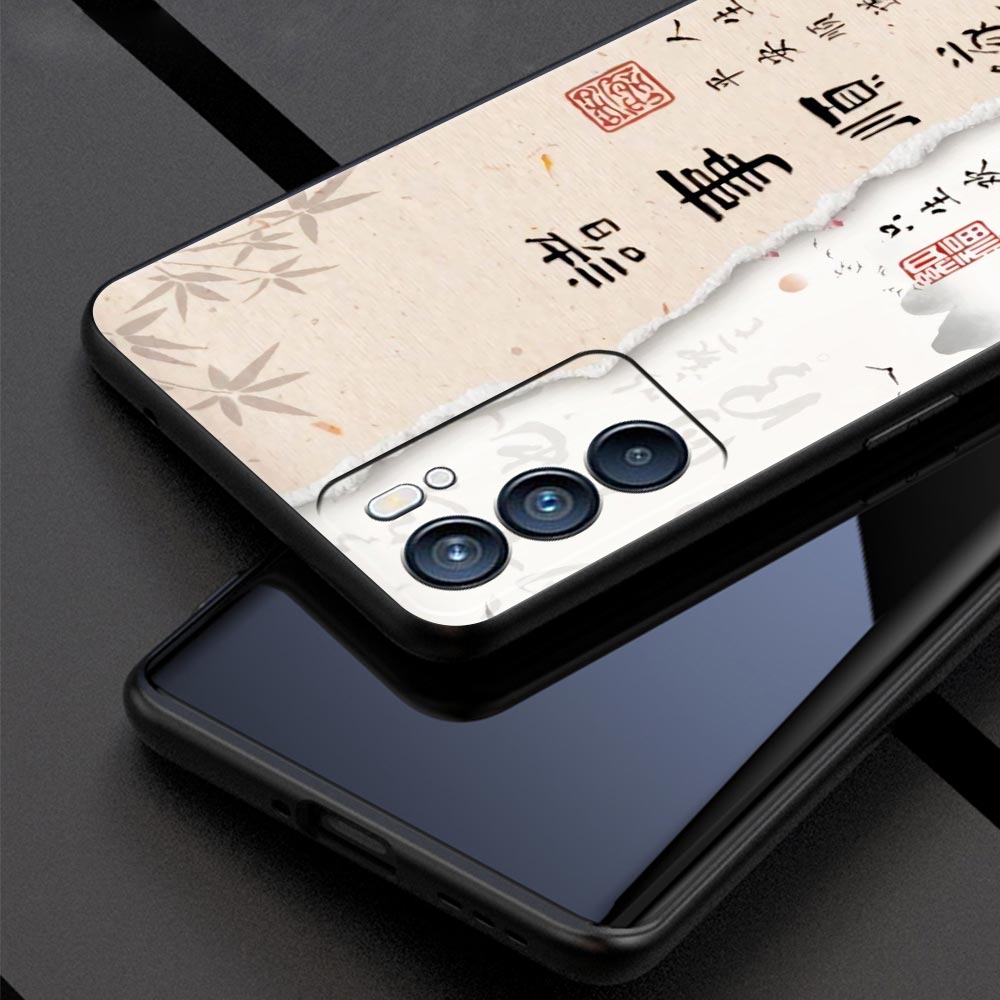 Chinese Words Catchphrase Free Trend Phone Case For Oppo Reno 13 12 11 10 7 F Find X5 X6 A98 A80 A79 A78 A57 A17 Pro 5G Soft TPU