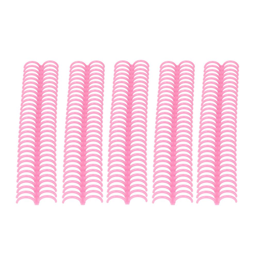 10 Pcs Loose Leaf Binding Spine 30 Holes 22mm Inner Diameter Wear Resistant Plastic Binding Rings