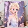 Disney Pearl Painting Frozen Elsa Portrait for Beginners and Adults, DIY Pearl Diamond Art Painting Kit for Home Wall Decor Gifts