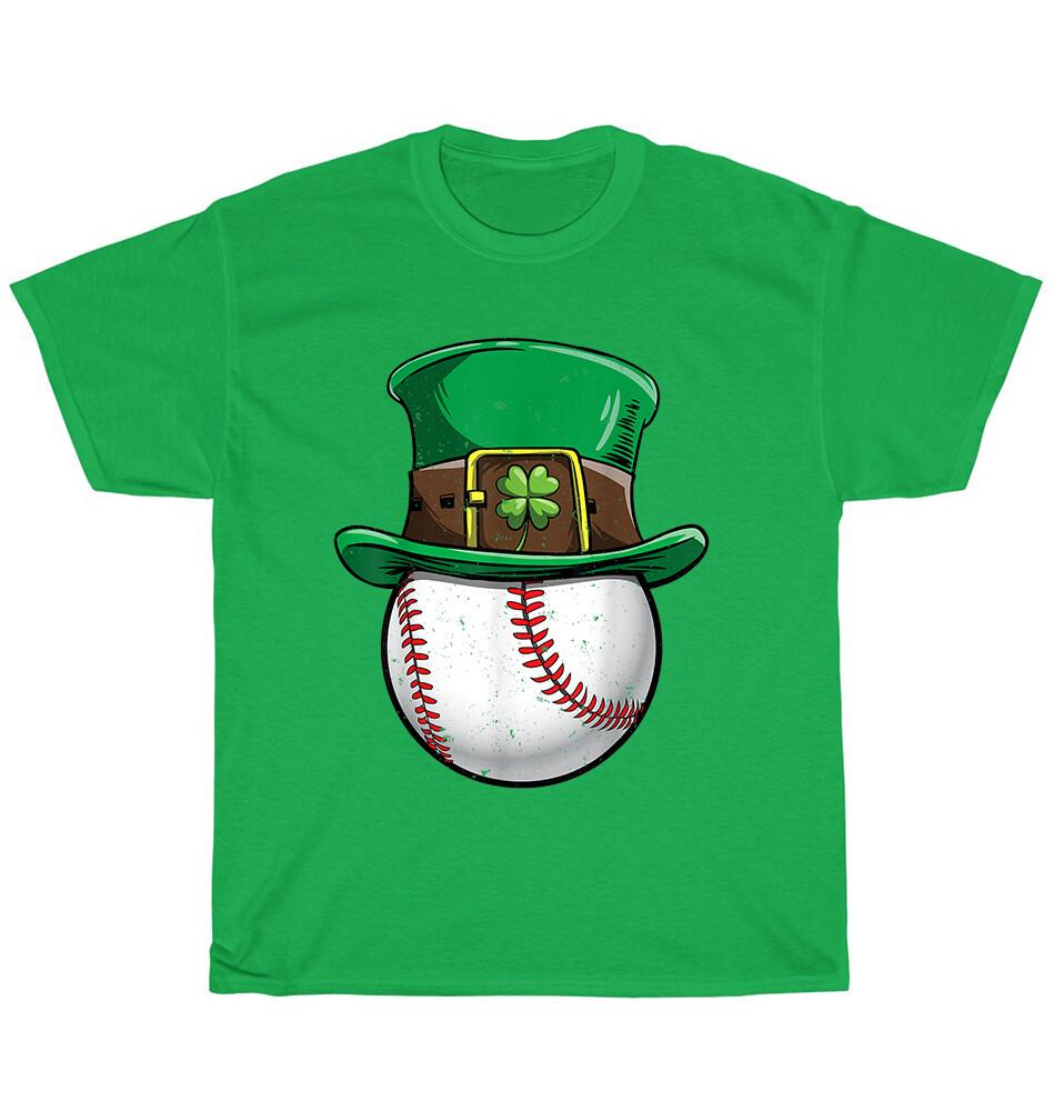 

Baseball St Patricks Day Ball Leprechaun Catcher Sport Lover T-Shirt Unisex Gift 4XL