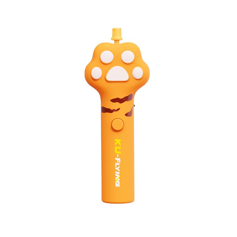 Cat Paw UFO Frisbee: LED Light-up Luminous Pet Teaser Toy