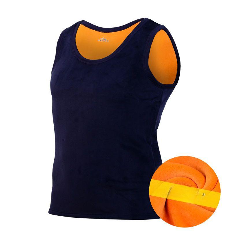 New Double-sided Plush and Thick Insulation Vest for Men's Winter Underwear Vest