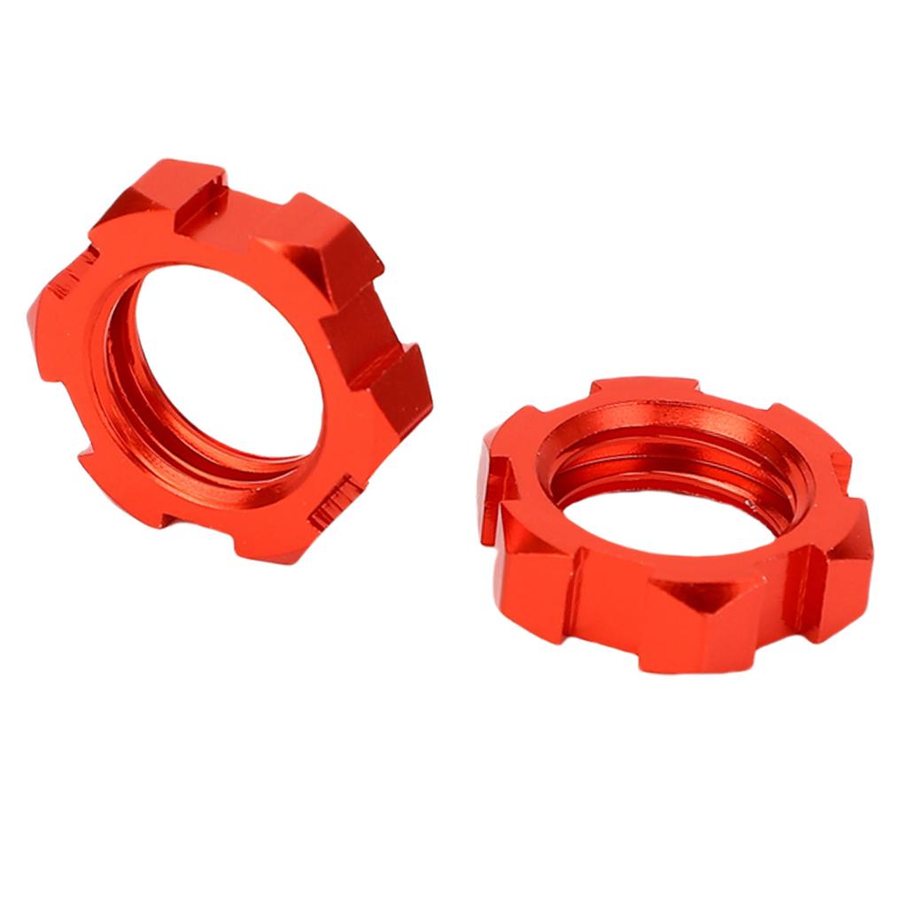 Splined Wheel Hex Hub Adapter Fit for Traxxas Slash 2WD Metal 12mm to 17mm Wheel Hex Adapter Red