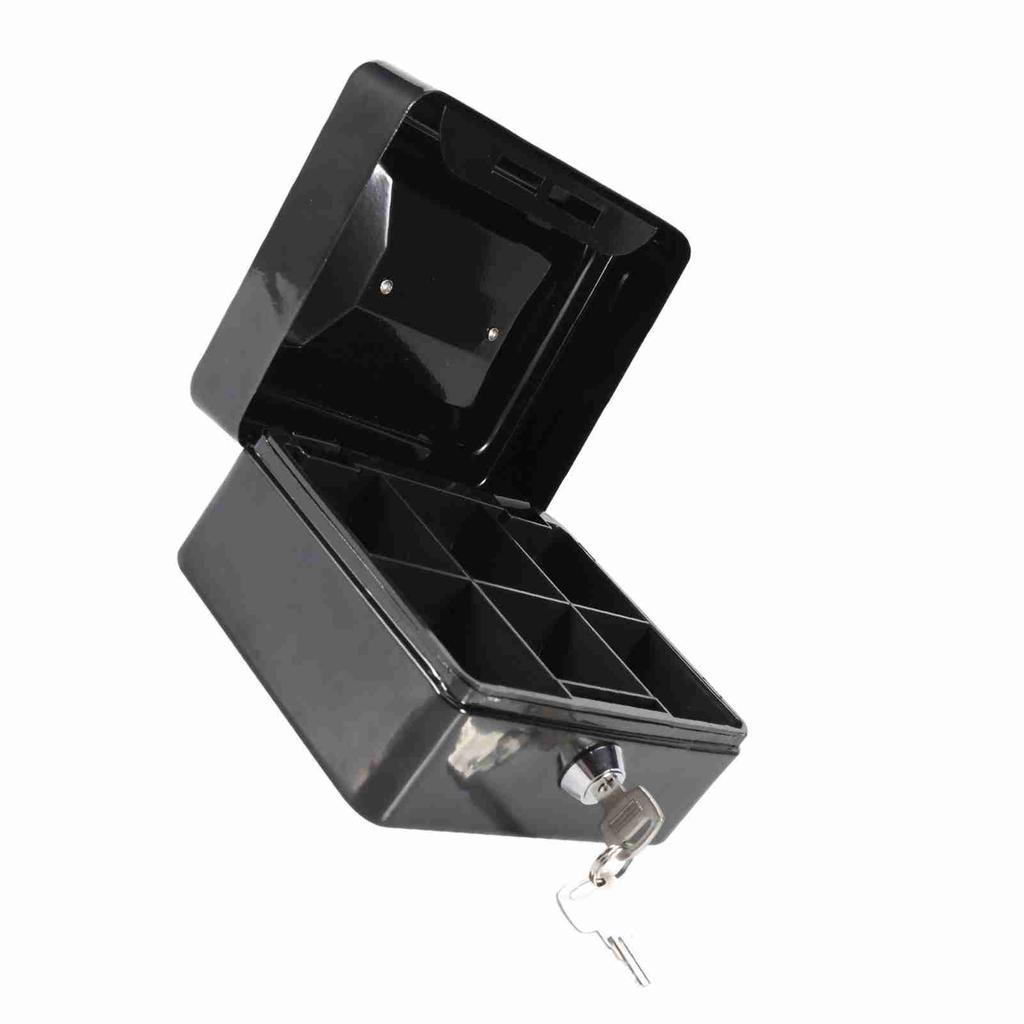 1Pc Mini Portable Iron Petty Lockable Cash Money Coin Safe Security Box Household New