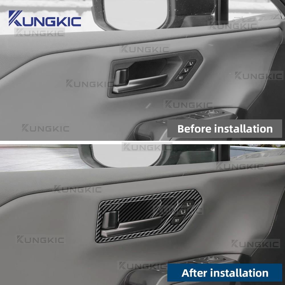 Decorative Door Handle Frame Sticker for Toyota RAV4 2025 2026 2027 Interior Car Accessories