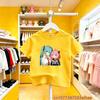 Hatsune Miku Collaborates on Future MIKU Line Style Short Sleeved Pure Cotton Printed New Casual Boy and Girl Clothing