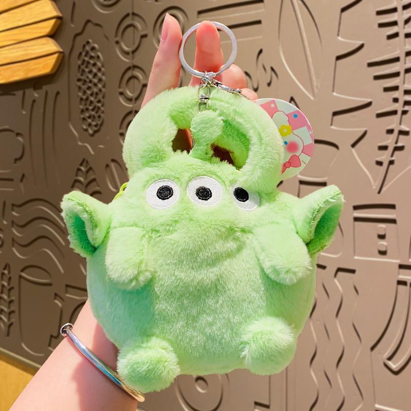 Creative Plush Coin Pouch Keychain Cartoon Lovers Cute Bag Accessories