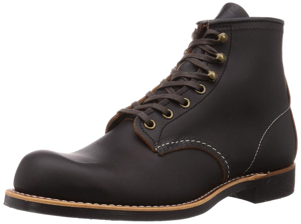 Wing Boots 3345 Black cm D [Red Shoes] Men's 26.5