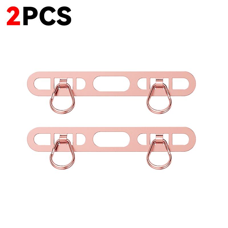 1/2/3Pcs Metal Phone Lanyard Side Hanging Patch For iPhone Stainless Steel Clip Double Buckle Phone Straps Gasket Connect Piece
