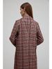 Manteau Épais Rétro à Carreaux Automne 2024 pour Femmes