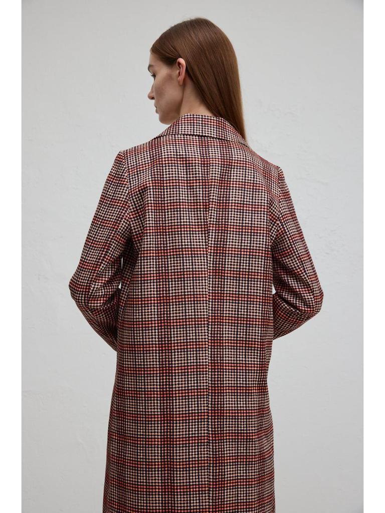 Manteau Épais Rétro à Carreaux Automne 2024 pour Femmes