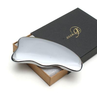OVER-9 Terahertz Stone Gua Sha Plate &rosy Beauty Home Spa Bath Beauty Facial Massage Slimming Acupressure Power Stone Natural Stone [F-type Approx. 9