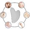 Stainless Steel Gua Sha Facial Tools Guasha for Face Metal Gua Sha Tighten Skin Massage Guasha Beauty Tool for Body Eyes Neck Massager with Travel