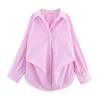 ZA Autumn New Women's Clothing ZR Fashion Wind Export Fashion Stripes Lapel Long Sleeves Shirt 2020458