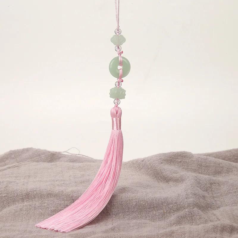 2Pcs Imitation Chinese Knot Tassels DIY Curtain Clothes Bag Craft Supplies Classical Style Tassel Pendant 13cm Beaded Fringe