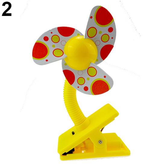 Safe Soft Blades Clip On Mini Portable Flexible Fan for Baby Pram Stroller