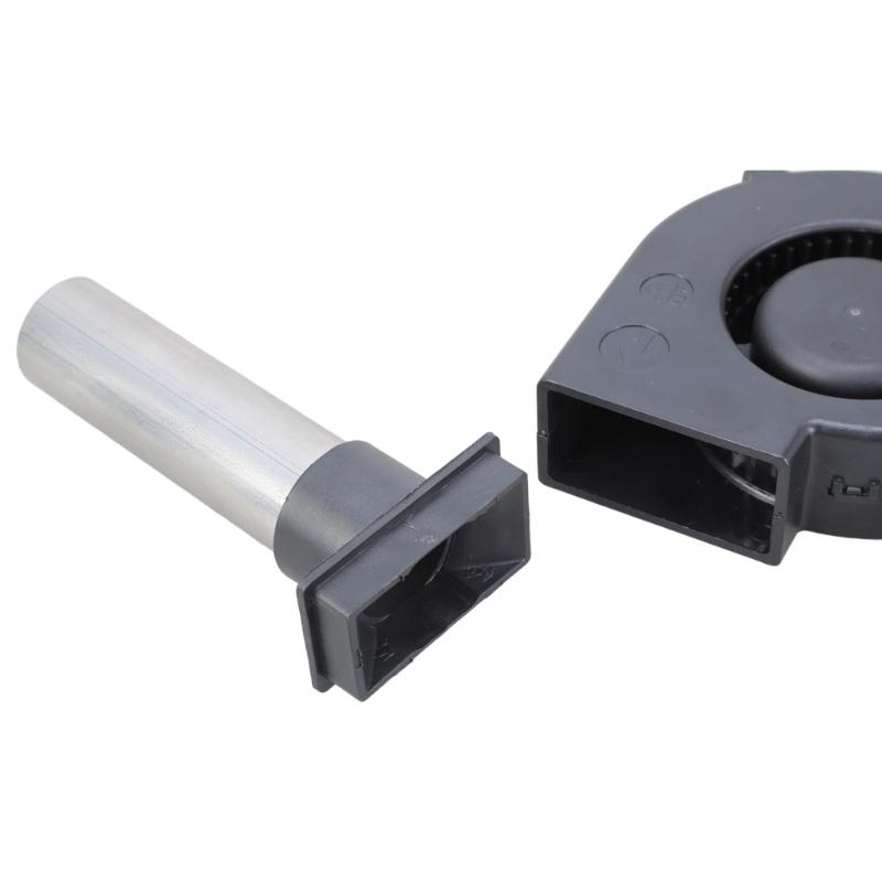 Ventilator Suflantă cu Viteză Reglabilă 12V 5500RPM CFM Ridicat Pentru Ventilație Sobă Lemne de Foc Camping în Aer Liber Compatibil cu Tub Metalic