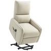 Electric Reclining Lift Chair with Remote Control and Fabric Pocket, Beige