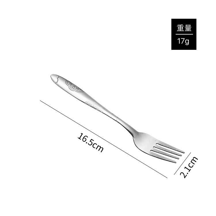 Spoon Household Stainless Steel Chinese Pattern Pointed Round Spoon Steak Salad Fork Creative Meal Spoon Spoon Spoon