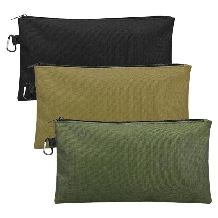 3Pcs Tool Bag Tool Pouch Zipper Bag Tool Pouch with Zipper Multipurpose Storage Pouch with Carabiner for Tool Stationary