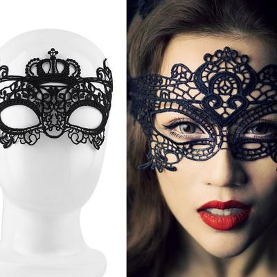 New Black Lace Butterfly Cats Eye Face Mask Masquerade Party Ball Prom Costume