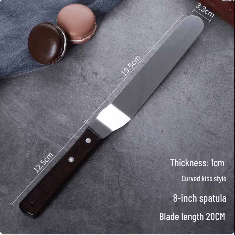 SIVIR Stainless Steel Wood Handle Cake Decorating Spatula