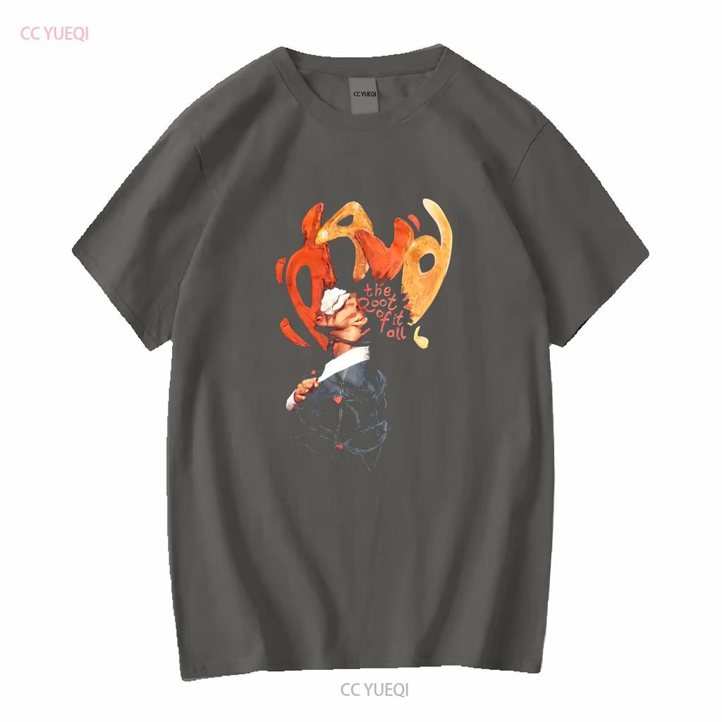 T-shirt D4vd Uomo Taglia L Tour Band Root Of It All vintage Lavato Leggermente uomo Top Casual Per Uso Quotidiano Versatile Unisex