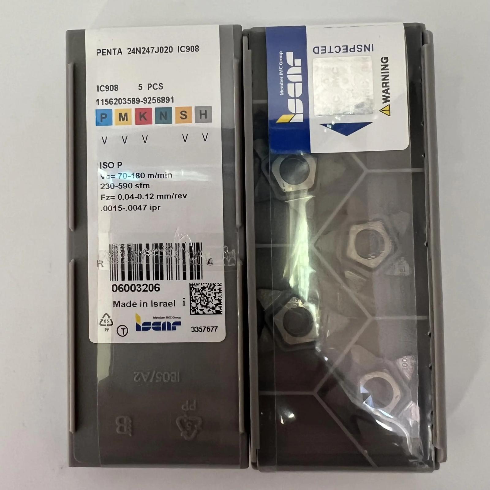 

ISCAR / PENTA 24N247J020 IC908 Industrial indexable carbide inserts 5 Pcs