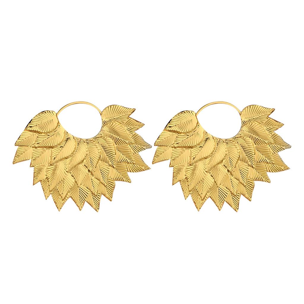 European and American Fashionistas' Earrings, High-end Leaf Design Earrings, Versatile Earrings Wholesale