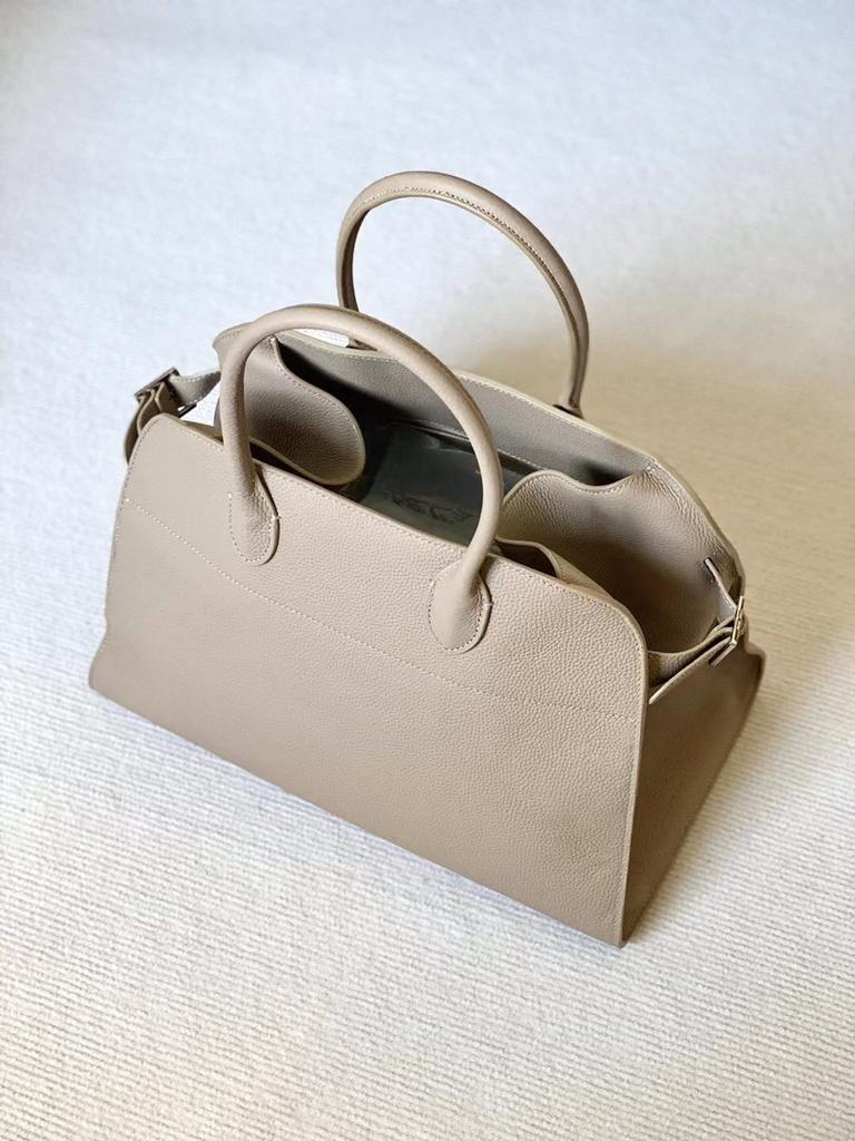 THE * ROW star with the same Margaux 15 inch handbag old money wind tote bag leather big bag suede bag