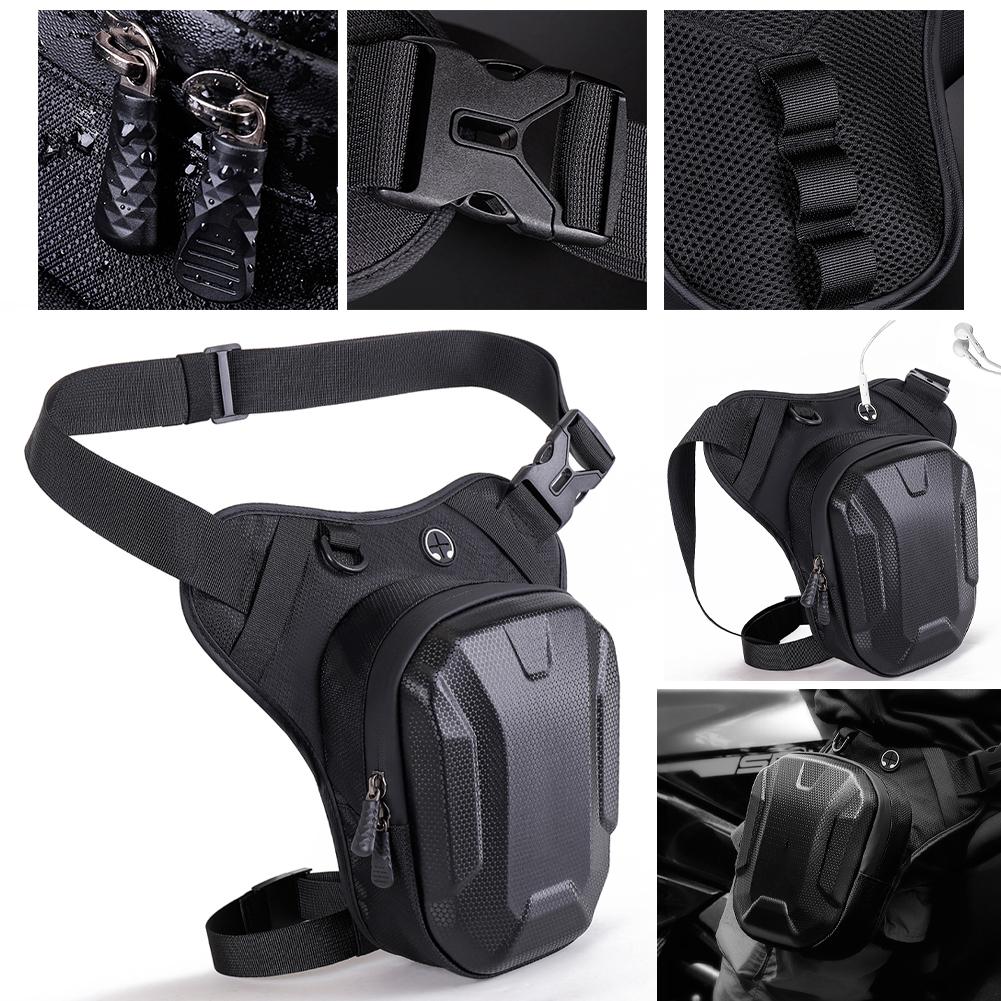 Motorcycle Leg Bag Waterproof Outdoor Thigh Bag with Multi Pockets Drop Leg Pack Motorcycle Chest Bag for Cycling Hiking Camping