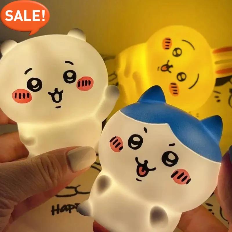 Neue Chikawa Kawaii Schlafzimmer Schreibtisch Dekoration Hachiware Usagi Cartoon Vinyl Puppe Nachtlicht Leuchtendes Spielzeug Überraschung Mädchen Geschenke