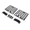 2pcs Rear Window Side Storage Rack Aluminium Alloy Modular Storage Panel Replacement for Land Rover Defender L663