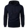 Autumn Winter Men's Jacquard Plaid Hoodie Long Sleeve Hoodie Warm Color Hooded Sweatshirt Coat Yasheng