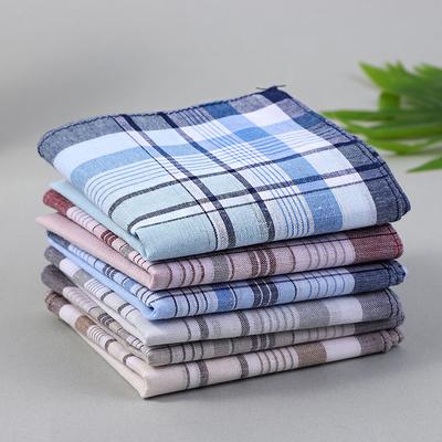 9pcs  Handkerchief Retro Man's Handkerchief 14.9In/38cm