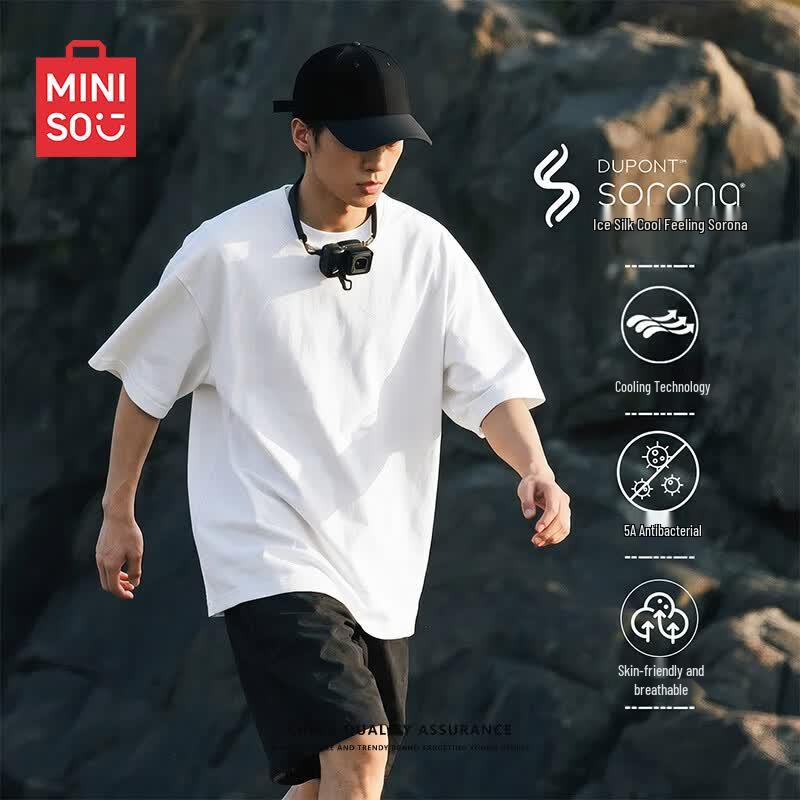 MINISO Men s Solona Loose Fit Cooling Short Sleeve T-Shirt 3XL